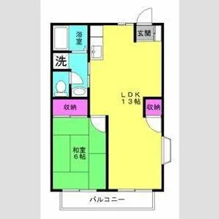 エーベⅠ【102号室】の間取り