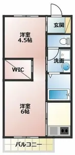 グリーンテージ水神【102号室】の間取り