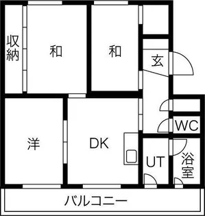 パークヒルズ真々地Ⅱ【3階】の間取り