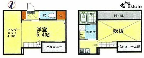 プレミア清水【2階】の間取り