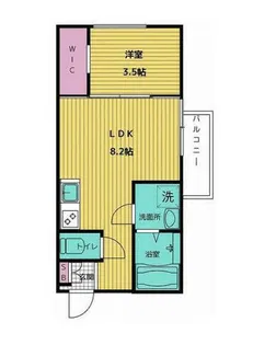 プリシェール港陽【3階】の間取り