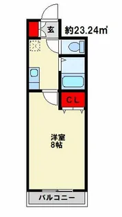 Bergamotto馬借【8階】の間取り