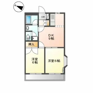 グリーンハウス向山【1階】の間取り