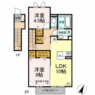 シャルムu【203号室】の間取り