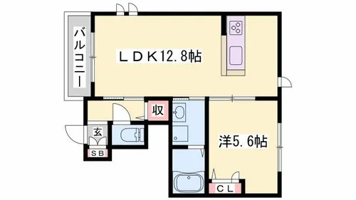 グリーンハウス細江【1階】の間取り
