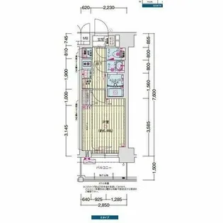 プレサンス名古屋菊井セルカ【9階】の間取り