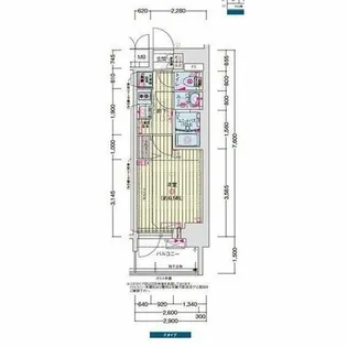プレサンス名古屋菊井セルカ【10階】の間取り