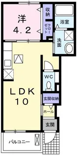 ホープフル赤穂【1階】の間取り