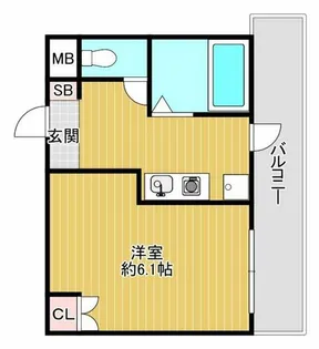 VERGER ZENSHIN【5階】の間取り