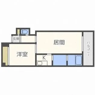 OMレジデンス石山通【4階】の間取り