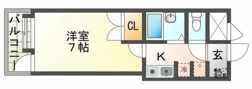 マンション望伊川谷【7階】の間取り