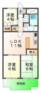 朝日プラザCITYウエストヒル神戸【1階】の間取り