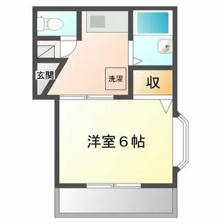 サンマリン西舞子【1階】の間取り