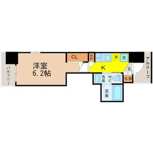 エステムコート名古屋泉プラチナムゲート【5階】の間取り