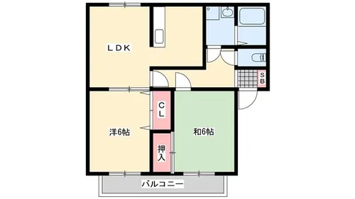 シャルマンコート【1階】の間取り