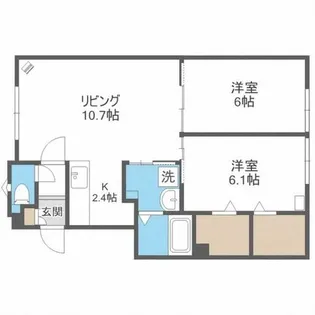 ルミエール涼【1階】の間取り