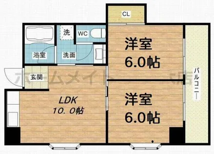 原ハイツ【4階】の間取り