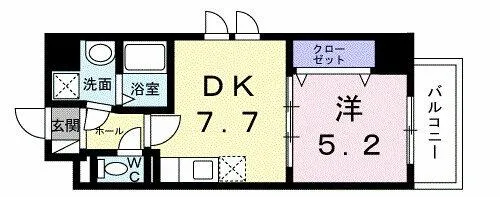 ウィングコート天王寺【2階】の間取り