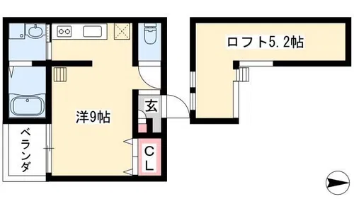 フルレ【105号室】の間取り