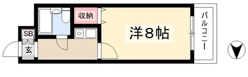 ライオンズマンション丸の内第6【6階】の間取り