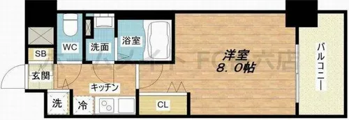 LUXE海老江Ⅱ【2階】の間取り