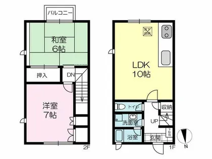 メゾンベルジュール【D1号室】の間取り