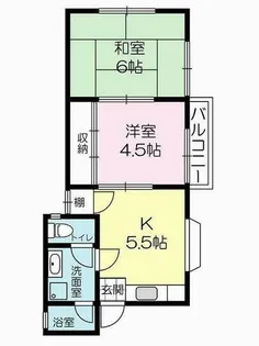 コーポラス手塚【28号室】の間取り