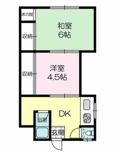 伊伝居ハウス【101号室】の間取り