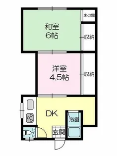 伊伝居ハウス【102号室】の間取り