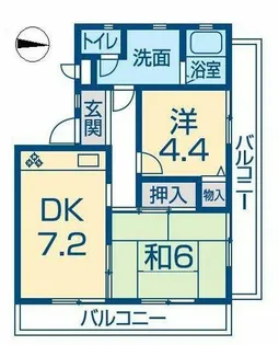 クリーンピア下寺町【401号室】の間取り