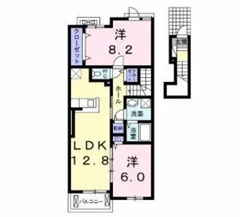 プラシードアロッジオ(高松)【2階】の間取り