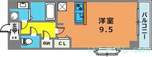 サンシャインレジデンス【410号室】の間取り