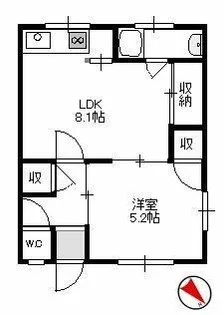 ハイツエフ【2階】の間取り