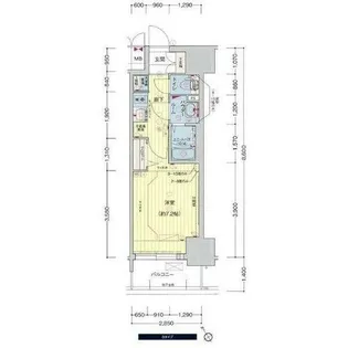 プレサンス新栄リベラ【14階】の間取り