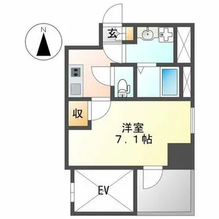 エスプレイス上前津レガシー【4階】の間取り