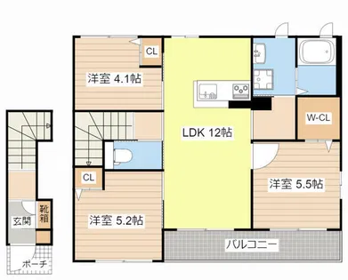 パストラーレⅡ【0202号室】の間取り