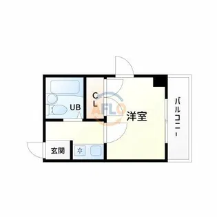 スリーデイズ新大阪【9階】の間取り