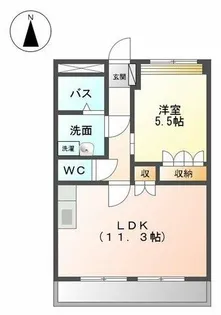 ウィスダム・J【202号室】の間取り