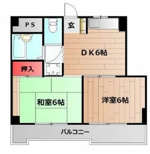 ホワイトスワン明石【3階】の間取り