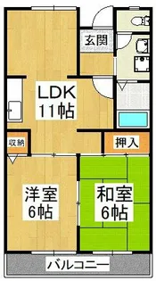 サンモール深井【1階】の間取り