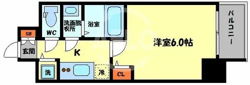 エスリード京橋グレイス【4階】の間取り