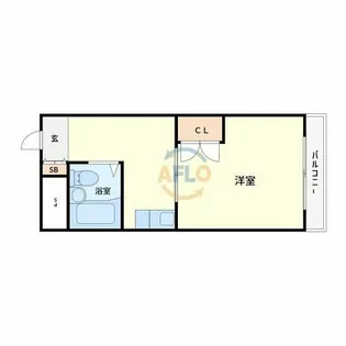 トーエー玉造第2ビル【618号室】の間取り