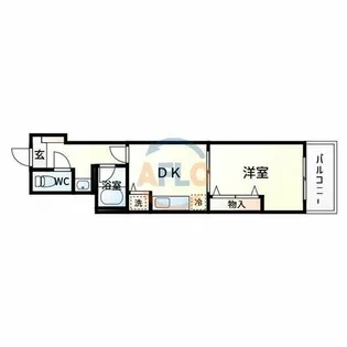 ドムス・ドイ【5階】の間取り