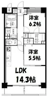 シャルム本郷【1階】の間取り