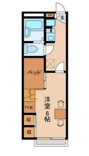 ドミール中島N【1階】の間取り