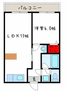 ドゥエル志紀【1階】の間取り