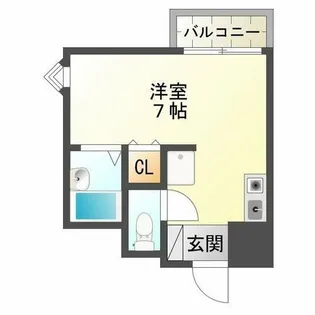 メゾンピアYUKYU【410号室】の間取り