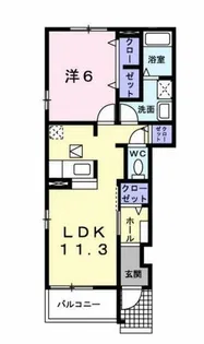 ブライト【1階】の間取り