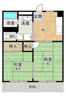 平治マンション【2階】の間取り