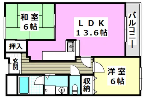 アメージンググレイス【4階】の間取り